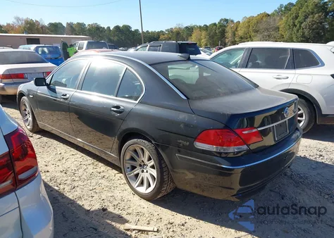 2006 BMW 750Li z USA, uszkodzony, nr VIN WBAHN83526DT37603